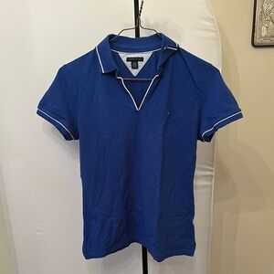 Tommy Hilfiger Blue Short Sleeve Tee with Polo Collar